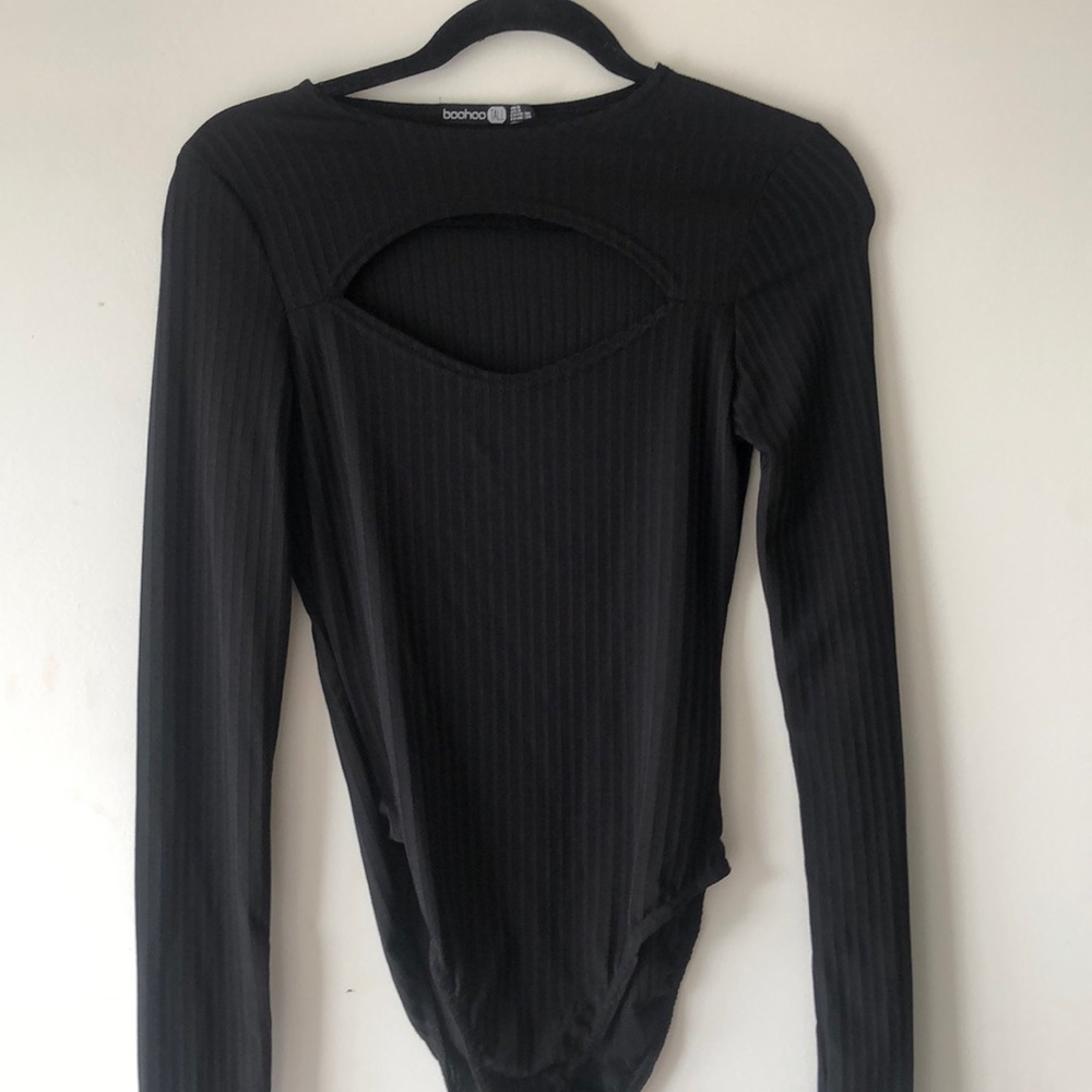 black keyhole bodysuit